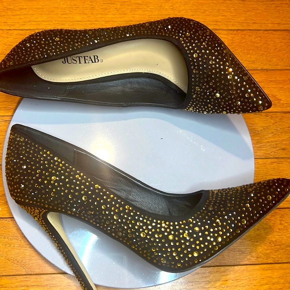 Just Fab rhinestone pumps!! Brand new 🤩size 8 1/2 - Picture 1 of 13
